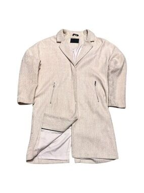 STORM & MARIE Coat Pink Lydia Textured Boyfriend Oversized Jacket Womens Large